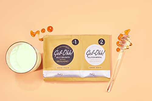AVRYBEAUTY Milk & Honey Jelly Pedicure Spa Set 3-Pack | Foot Soak & Relaxation