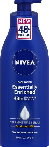 NIVEA Essentially Enriched Body Lotion for Very Dry Skin, 16.9 Fl Oz (2 Pack)