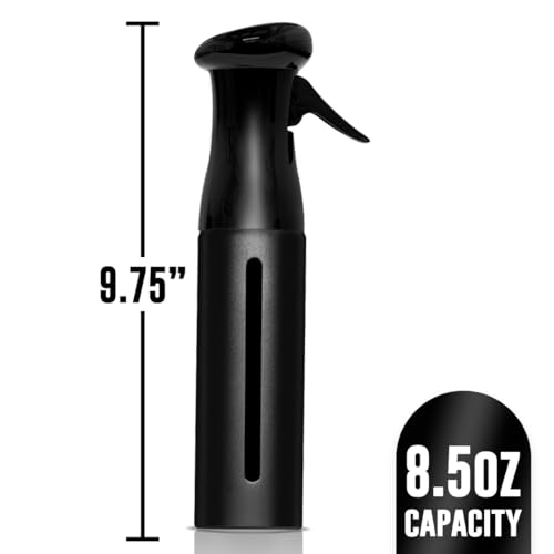 Colortrak Luminous 360° Continuous Mist Spray Bottle, 250ml - Black