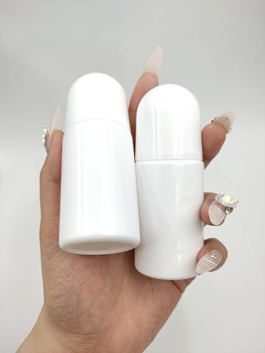 4-Pack 50mL Refillable Roll-On Bottles for DIY Deodorants & Oils