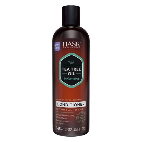 HASK Tea Tree & Rosemary Oil Scalp Care Conditioner, 12 fl oz