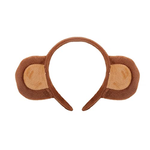 Brown Lady Cute Monkey Ear Headband Cartoon Animal Hair Accessories for Girls