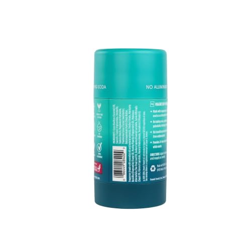 Crystal Magnesium Solid Stick Deodorant, Cucumber + Mint, 2.5 Oz (Pack of 2) - Aluminum Free & Non-Irritating