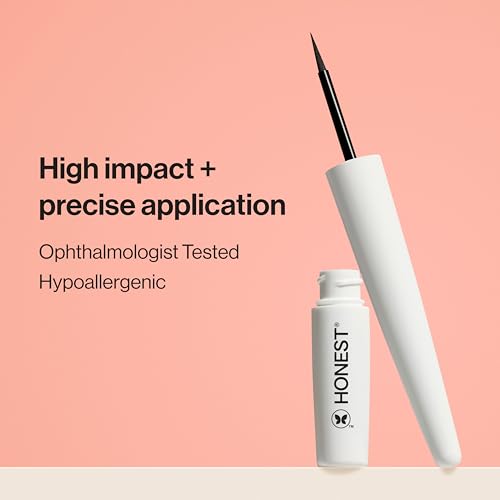Honest Beauty Liquid Eyeliner - Hypoallergenic, Vegan, Black