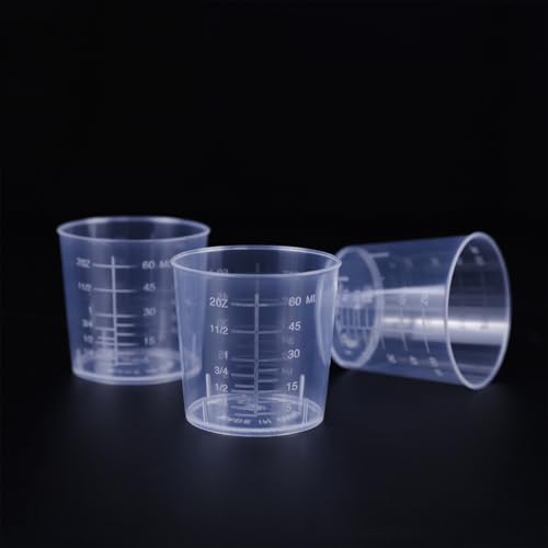 50 Pack 2 Ounce Epoxy Mixing Cups with 100 Wooden Stirring Sticks