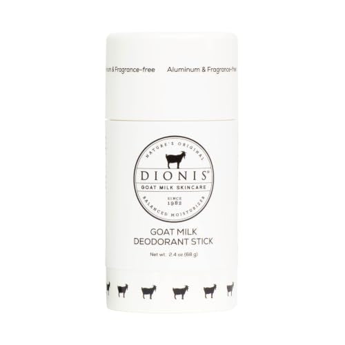 Dionis Aluminum-Free Goat Milk Deodorant, Fragrance-Free, 2.4 oz