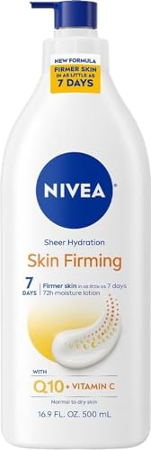NIVEA Sheer Hydration Skin Firming Body Lotion with Q10 & Vitamin C - 16.9 Fl Oz