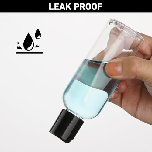 Wowang C-20Clear 20 Pack Travel Bottles 3.4oz TSA Approved Leak-Proof Containers