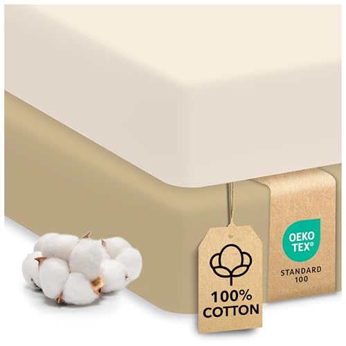 Sweety Fox Cotton Crib Sheets 2 Pack - Soft Jersey Knit for Baby