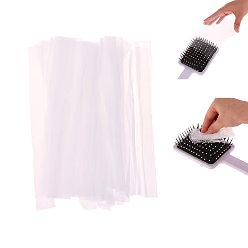 50 Pack Disposable Comb Cleaning Nets - Hair Removal Mesh Sheets