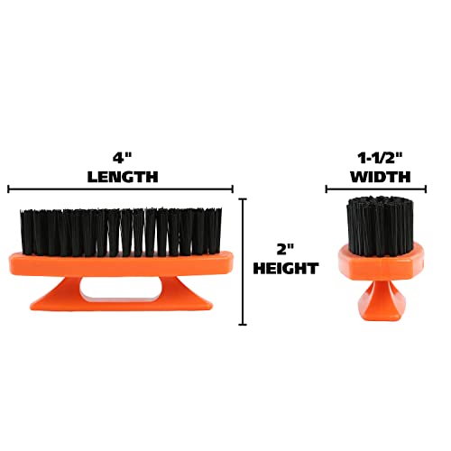 GreatNeck Nail Brush Set - 6 Pack with Stiff Bristles & Grip