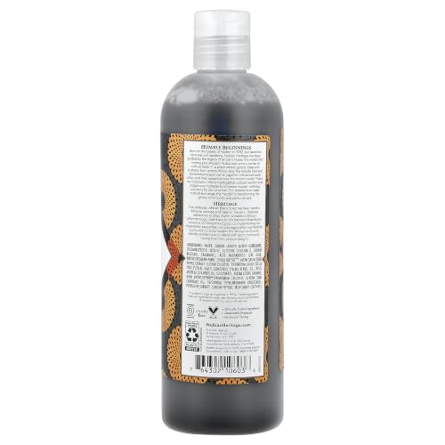 Nubian Heritage African Black Soap Body Wash - Exfoliating Shea Butter, 13 oz