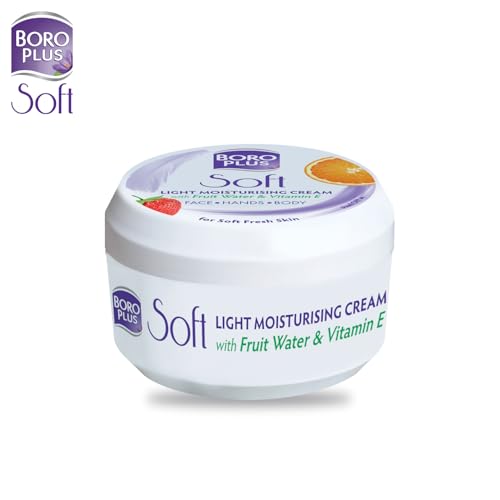 BoroPlus Light Moisturizing Cream with Vitamin E for Face & Body, 100ml