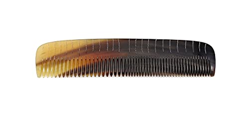 5MOONSUN5 Ox Horn Comb - 7.5 Inch Handmade Anti-Static Pocket Comb