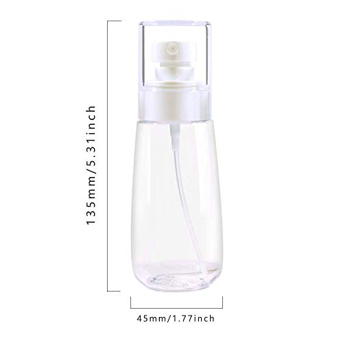 Travel Size Spray Bottles - 100ml Fine Mist Refillable Containers (3pcs)