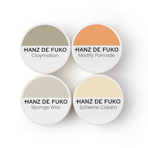 Hanz de Fuko Deluxe Hair Care Kit with Sponge Wax – Travel Size 4-Pack