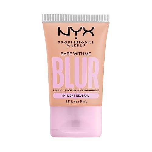NYX PROFESSIONAL MAKEUP Bare With Me Blur Skin Tint Foundation Light Neutral 1.01 Fl Oz