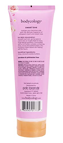 Bodycology Sweet Love Nourishing Body Cream with Shea Butter, 8 oz (Pack of 2)