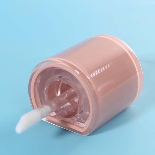 COSIDEA 12pcs Empty Lip Gloss Tubes, 8ml Semicircle Refillable Wand Containers