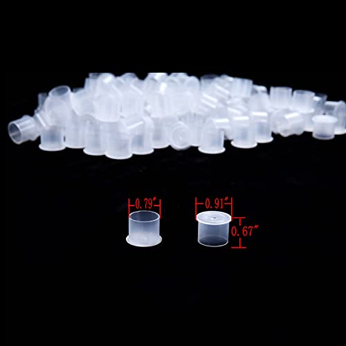 DOWEI 500XL Extra Large Tattoo Ink Cups 20mm Plastic Pigment Caps 500pcs