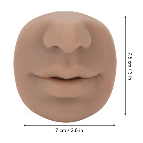 ZJchao Silicone Piercing Practice Model for Nose & Face - Reusable Training Display