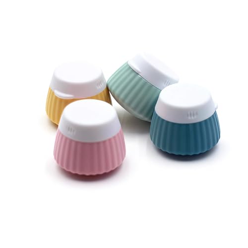 Travel Silicone Cream Containers 4-Pack - 40ml Refillable Skincare Jars