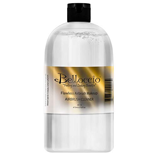 Belloccio Makeup Airbrush Cleaner Solution - 16 fl oz Bottle