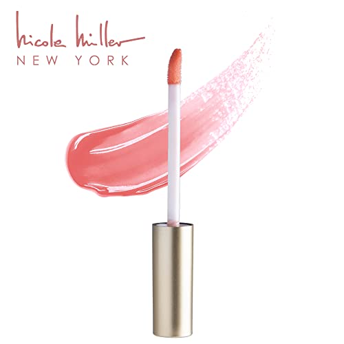 Nicole Miller Lip Gloss Collection Peach - 8 Fl Oz, Shimmery & Long Lasting Set with 10 Varied Colors