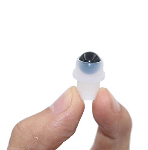 Furnido Black Obsidian Crystal Roller Balls for Essential Oils - 10 Pack