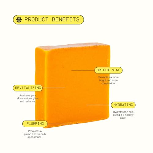 Ammoya Naturals Turmeric Cleansing Soap Bar for Face & Body - 2 Pack