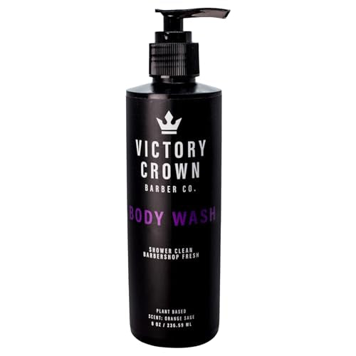 Victory Crown Plant-Based Moisturizing Body Wash with Coconut & Pumice - 8 Oz, Gentle & Exfoliating