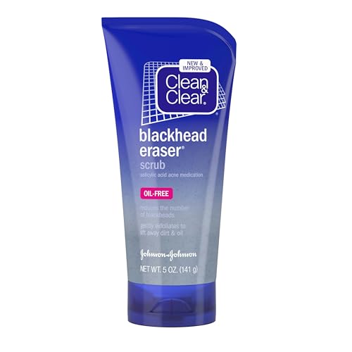 Clean & Clear Blackhead Eraser Facial Scrub with 2% Salicylic Acid, 5 oz