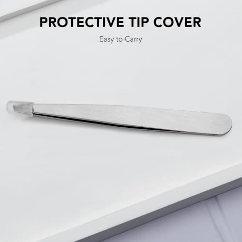 Cut It Professional Slant Tweezers - Precision Stainless Steel for Eyebrows