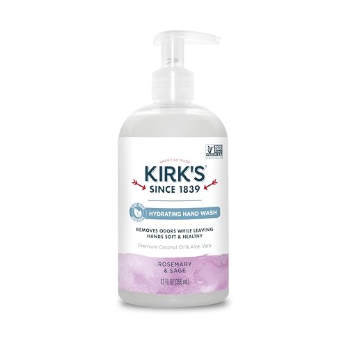 Kirk's Odor Neutralizing Hydrating Hand Soap Rosemary & Sage 12 Fl Oz