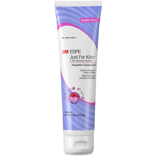 3M Just for Kids Fluoride Gel 0.4% - Extra Cavity Protection, 4.3 oz