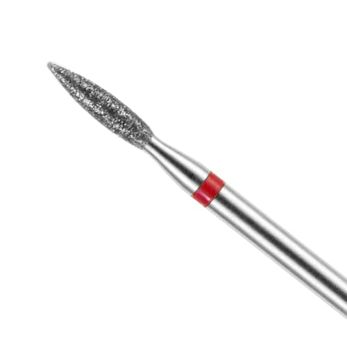10-Piece Diamond Flame Cuticle Drill Bits Set for Nail Care