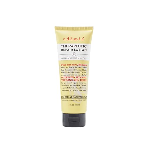 Adamia Therapeutic Repair Lotion with Macadamia Oil - 4oz, Fragrance-Free