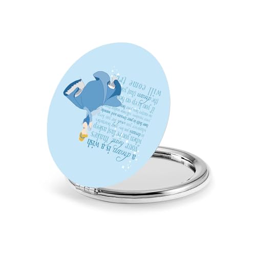 Princess Inspired Compact Mirror - 2.75" Dual-Sided Folding Makeup Mirror