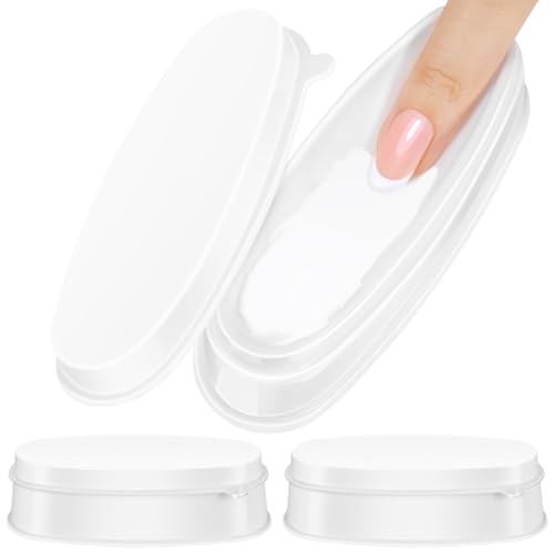 3-Pack Nail Dip Powder Tray for French Tip Manicure and DIY Nail Art