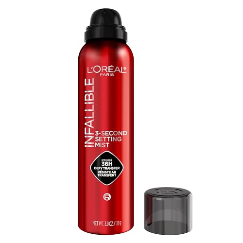 L'Oreal Paris Infallible 3-Second Makeup Setting Spray, 36HR Wear, 3.9 Oz