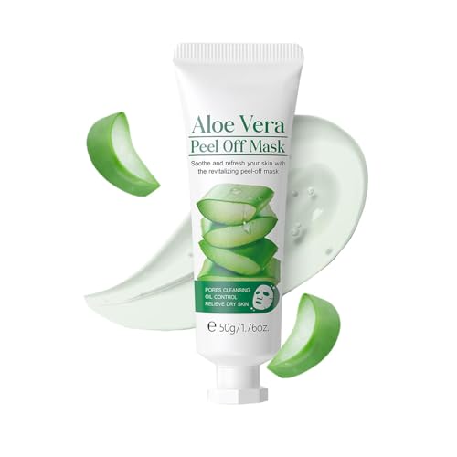 AKARY Aloe Vera Peel-Off Mask - Hydrating & Pore-Cleansing 1.76oz