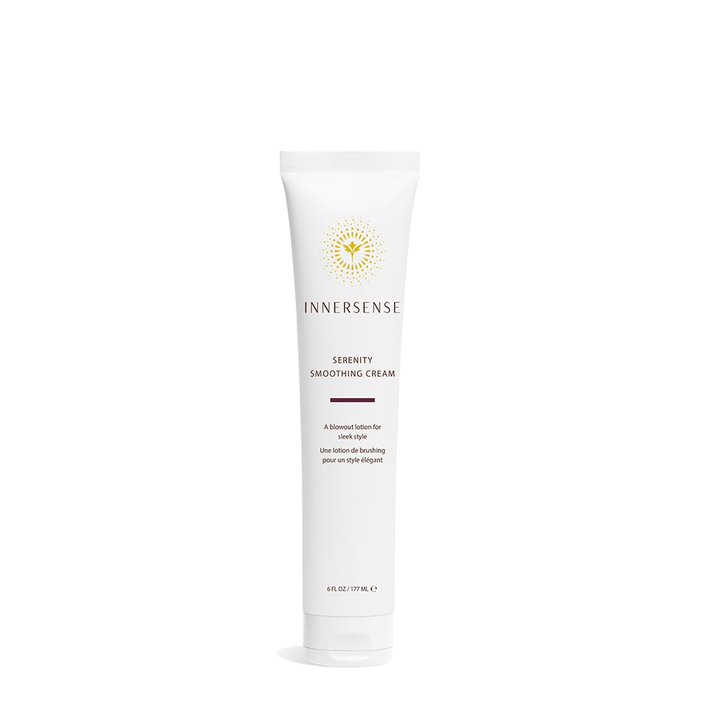 Innersense Organic Beauty Natural Serenity Smoothing Hair Cream - Non-Toxic, Cruelty-Free Formula | 6 oz (177 ml)