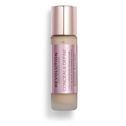 Revolution Beauty Conceal & Define Foundation F9 - Full Coverage, Matte Finish