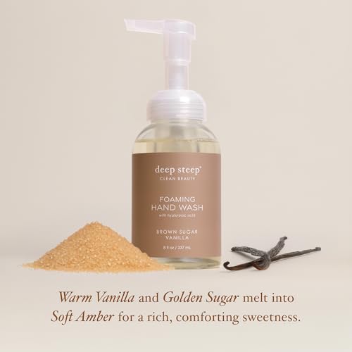 Deep Steep Foaming Hand Wash Brown Sugar Vanilla with Hyaluronic Acid 8oz