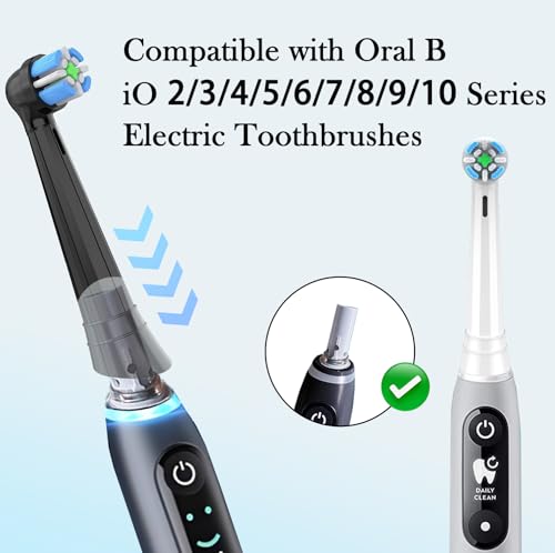 12-Pack Replacement Brush Heads for Oral-B iO Series Electric Toothbrushes