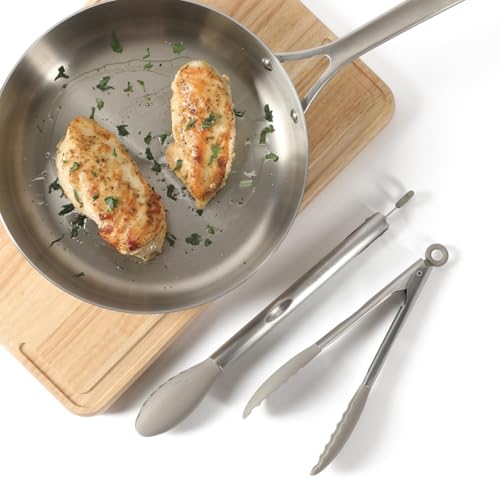 Calphalon 2-Piece Stainless Steel Tongs Set with Silicone Heads