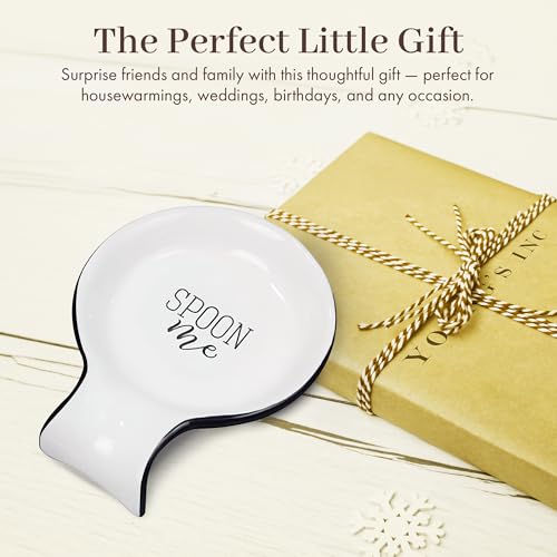 Ceramic Spoon Rest for Kitchen - Stylish Spoon Me Design