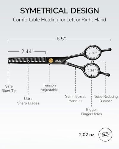 ULG 6.5” Hair Thinning Shears - Ultra Sharp Japanese Stainless Steel