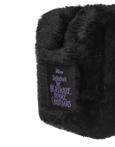 Disney Nightmare Before Christmas Makeup Bag & Mirror Set with Jack & Sally - Cosmetic Pouch for Travel & Daily Use