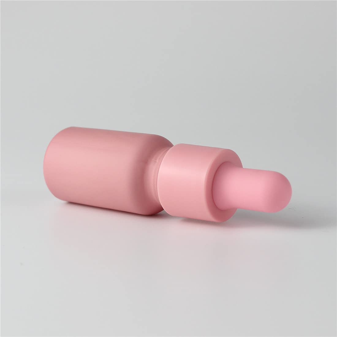 seafulee 1/3 oz Pink Coated Glass Dropper Bottles (10ML) with Glass Eye Dropper, UV Safe Bottles for Essential Oils and Aromatherapy (Pack of 12)